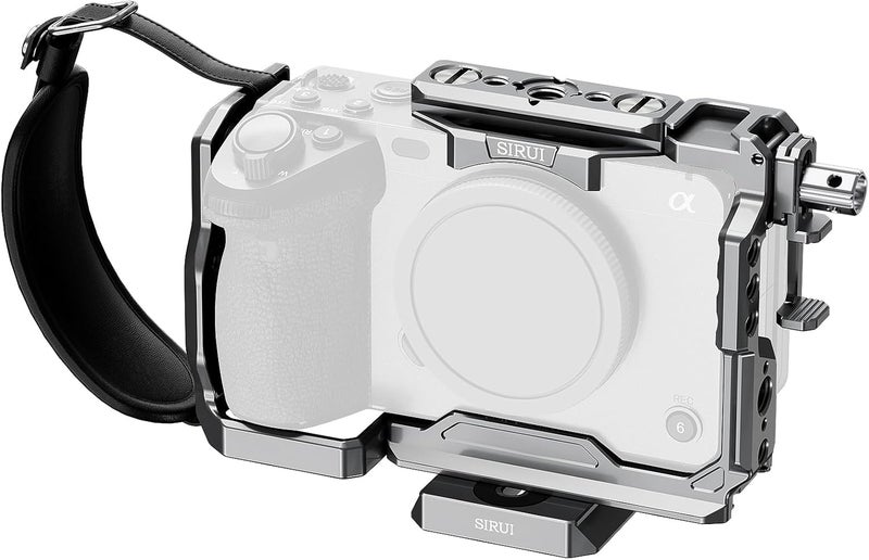 sirui Camera Cage for Sony FX 3 FX30 with Wrist Strap Cable Clamp for HDMI NATO Rail, QR Plate for Arca-Swiss, Compatible with Sony XLR Handle and Compatible with DJI RS2 RS3 Gimbal, Grey - Image 1